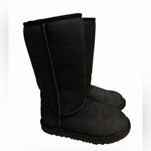 UGG Black Girls  Classic Tall Boots Size 1